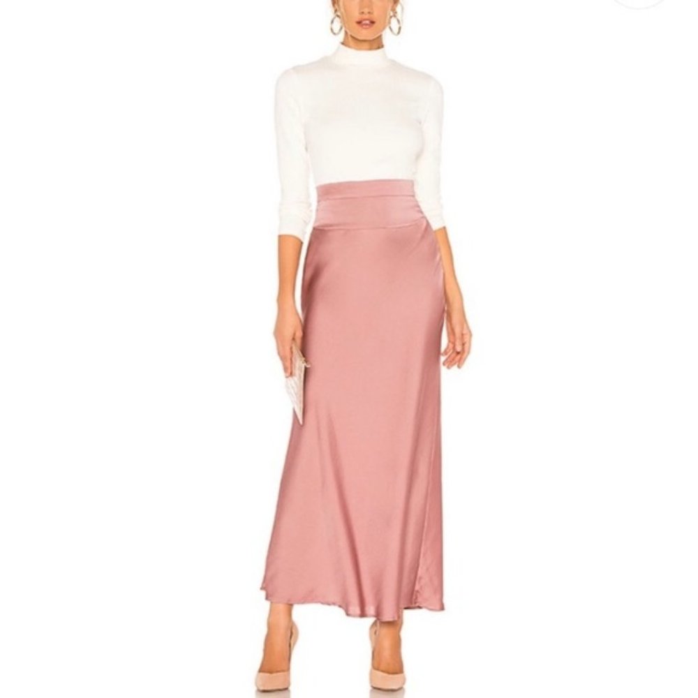 FREE PEOPLE Normani Midi Skirt Dawn Mauve | NWT 4